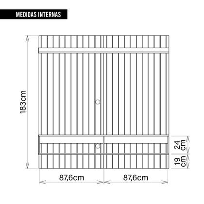 Imagem de Painel Para TV até 65 Polegadas Sena Marrom Caemmun