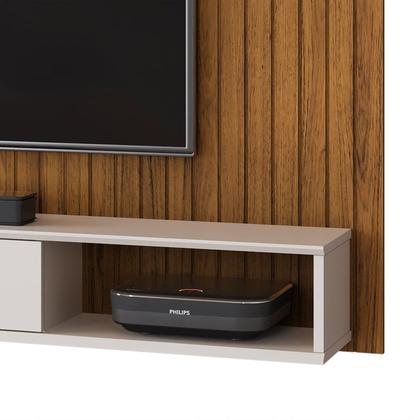 Imagem de Painel para Tv até 70 Polegadas 1 Porta Deslizante Frisado decorativo Rio