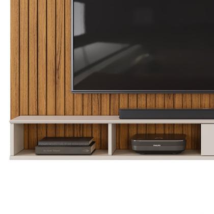 Imagem de Painel para Tv até 70 Polegadas 1 Porta Deslizante Frisado decorativo Rio