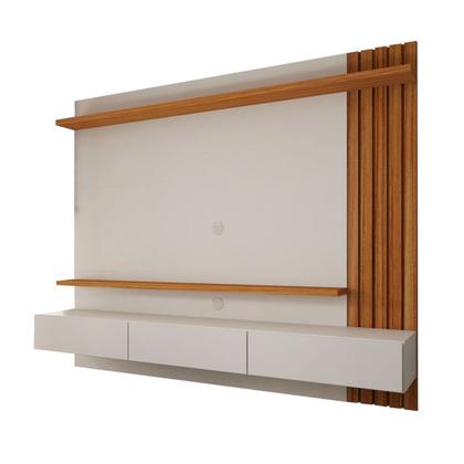 Imagem de Painel para TV Até 70 Polegadas Christiania Ripado Cinamomo/Off White - Panorama Móveis