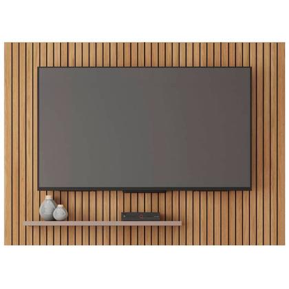 Imagem de Painel para TV Até 70 Polegadas com Ripado Aegon Buriti/Fendi - Caemmun