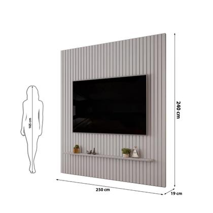 Imagem de Painel para TV até 75 Polegadas Ripado DJ Móveis Trento 250 Bali