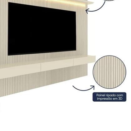 Imagem de Painel para TV até 85 Polegadas, ripado com LED