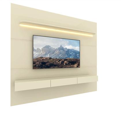 Imagem de Painel para Tv até 90 Polegadas com Led 1 Prateleira 220cm Royal 100% MDF