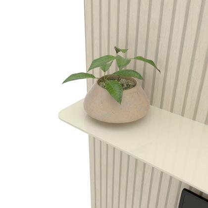 Imagem de Painel para TV até 90 Polegadas Impressão Ripada com LED com Gaveta 220cm 100% MDF Requinte