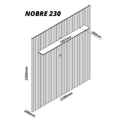 Imagem de Painel para TV até 90 Polegadas Ripado com LED 230cm 100% MDF Nobre