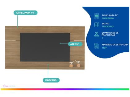 Imagem de Painel para TV de até 55 polegadas Slim Artely