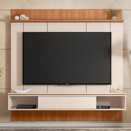 Imagem de Painel Para Tv de até 65 Polegadas Marrom Aura Caemmun