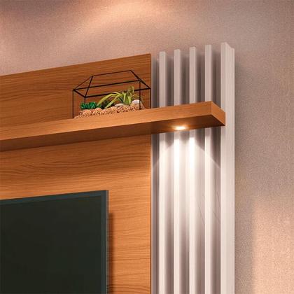 Imagem de Painel para TV Home Suspenso Ambiente Cosmo Cinamomo Off White  HB Móveis