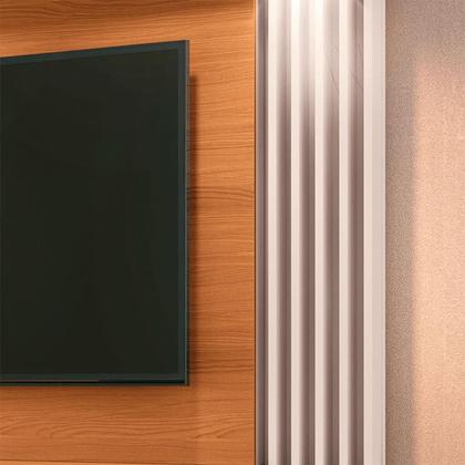 Imagem de Painel para TV Home Suspenso Ambiente Cosmo Cinamomo Off White  HB Móveis