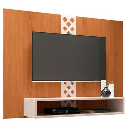 Imagem de Painel para TV Home Suspenso Form com Mesa de Centro Sky Cinamomo Off White  HB Móveis