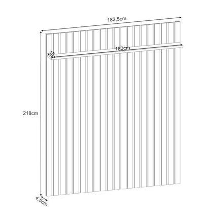 Imagem de Painel para TV Home Suspenso Ripado You Illusion 1.8 com Aparador Vivant Off White - HB Móveis