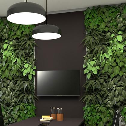 Imagem de Painel Para TV Sala de Reunião 195cm x 90cm Preto F5