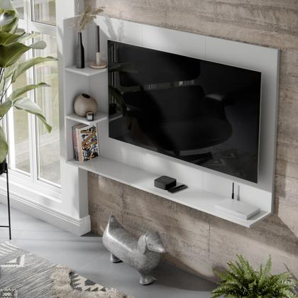Imagem de Painel Para TV Smart Berlim Até 50 Polegadas - Elegância e Modernidade para Sua Sala - Branco