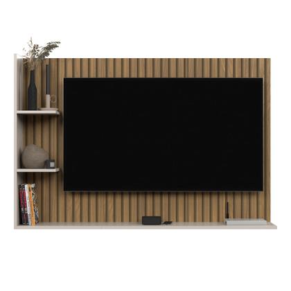 Imagem de Painel Para TV Smart Berlim Até 50 Polegadas - Elegância e Modernidade para Sua Sala - Ripado/Off
