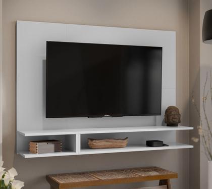 Imagem de Painel Para TV Smart Plus Até 50 Polegadas Com Nichos Alto Brilho Milão Branco