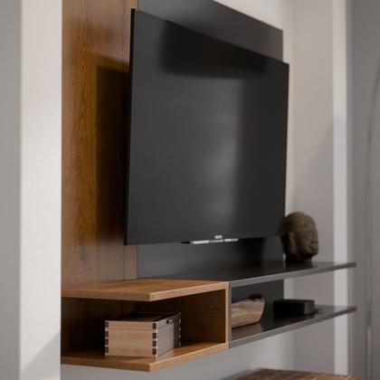 Imagem de Painel Para TV Smart Plus Até 50 Polegadas Com Nichos Alto Brilho Milão