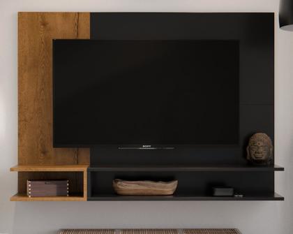 Imagem de Painel Para TV Smart Plus Até 50 Polegadas Com Nichos Alto Brilho Milão