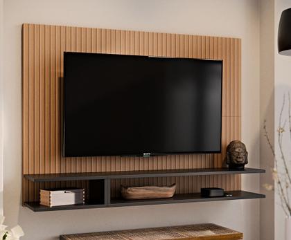 Imagem de Painel Para TV Smart Plus Até 50 Polegadas Com Nichos Alto Brilho Milão