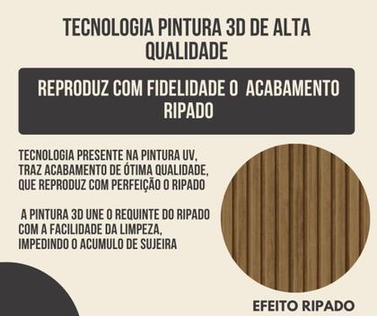 Imagem de Painel Para TV Smart Plus Milão para TVs de até 50 Polegadas Ripado com Off White