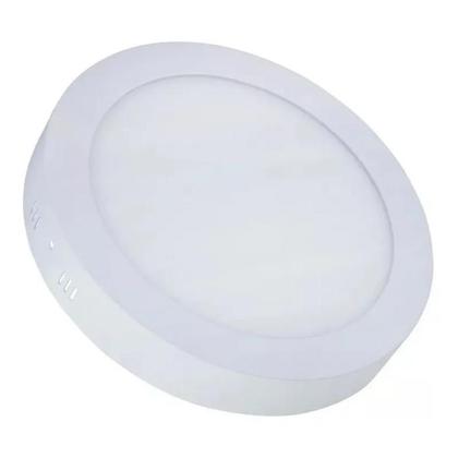 Imagem de Painel Plafon Redondo Sobrepor 12W Branco Neutro 4000k