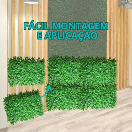 Imagem de Painel Planta Artificial Buchinho Grama Alta Verde 40x60cm