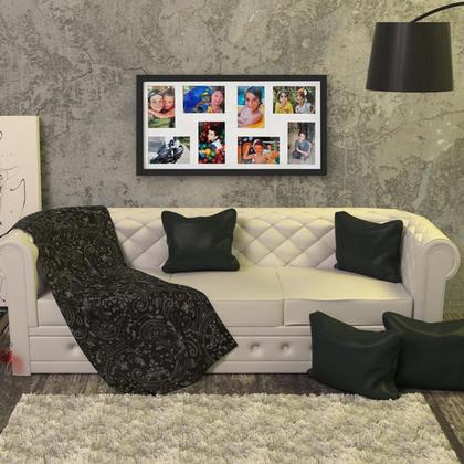 Imagem de Painel Quadro Multifotos Com Vidro, Parede 8 Fotos 10X15 24H