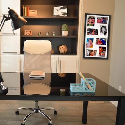 Imagem de Painel Quadro Multifotos Com Vidro, Parede 8 Fotos 10X15 24H