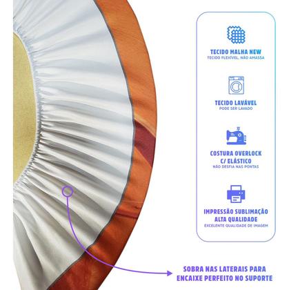 Imagem de Painel Redondo Veste Facil C Elastico 1,50m Borboletas