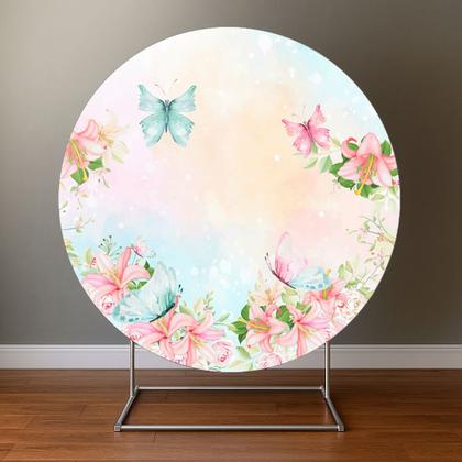 Imagem de Painel Redondo Veste Facil C Elastico 1,50m Borboletas