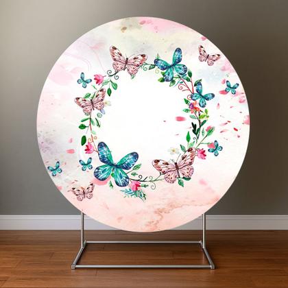 Imagem de Painel Redondo Veste Facil C Elastico 1,50m Borboletas