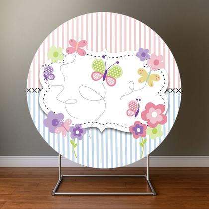 Imagem de Painel Redondo Veste Facil C Elastico 1,50m Borboletas