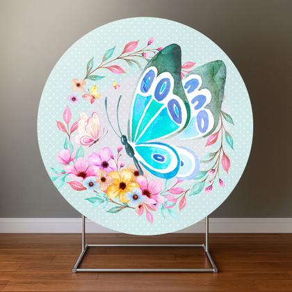 Imagem de Painel Redondo Veste Facil C Elastico 1,50m Borboletas