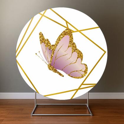 Imagem de Painel Redondo Veste Facil C Elastico 1,50m Borboletas