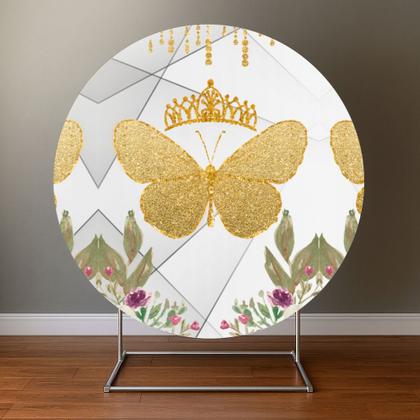 Imagem de Painel Redondo Veste Facil C Elastico 1,50m Borboletas