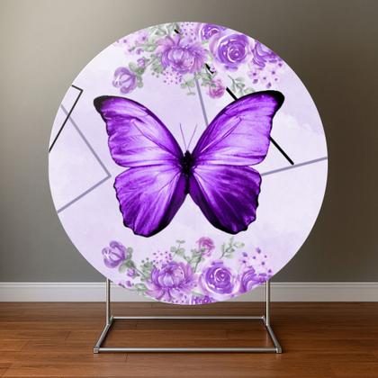 Imagem de Painel Redondo Veste Facil C Elastico 1,50m Borboletas