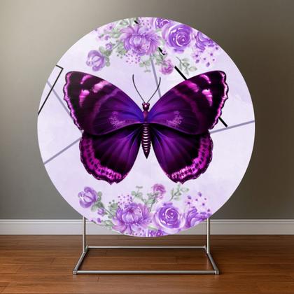 Imagem de Painel Redondo Veste Facil C Elastico 1,50m Borboletas