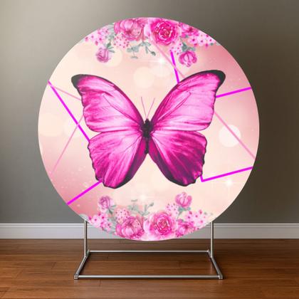 Imagem de Painel Redondo Veste Facil C Elastico 1,50m Borboletas