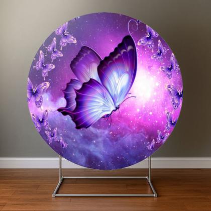 Imagem de Painel Redondo Veste Facil C Elastico 1,50m Borboletas