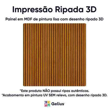 Imagem de Painel Requinte 0.45 Ripado 3D Naturale - Gelius Móveis