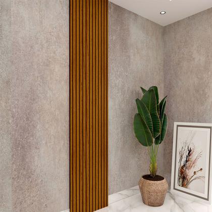 Imagem de Painel Requinte 0.45 Ripado 3D Naturale - Gelius Móveis