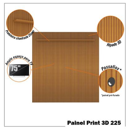 Imagem de Painel Ripado 3D para TV Até 75 Polegadas Print 225cm