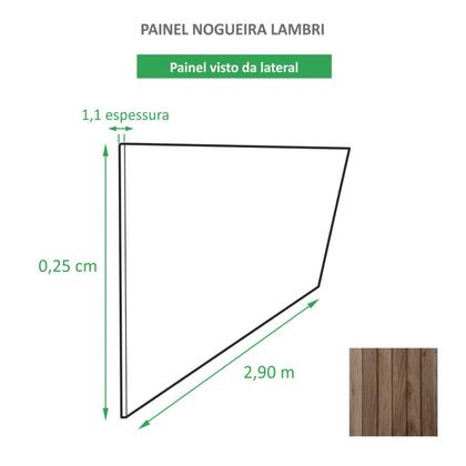 Imagem de Painel Ripado Bambu Carvalho Lambri Largo 2,90 Metros