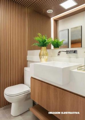 Imagem de Painel Ripado de Madeira Maciça Com Encaixe Macho e Fêmea Réguas 160x3,5 cm NeonX M²