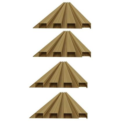 Imagem de Painel Ripado de PVC 4 Barras de 2,70MX15CM (1,62m²) Bariri