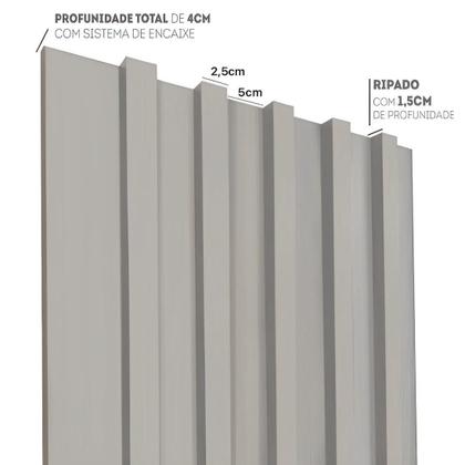 Imagem de Painel Ripado Decorativo em MDF 134 cm x 183 cm Dalla Costa