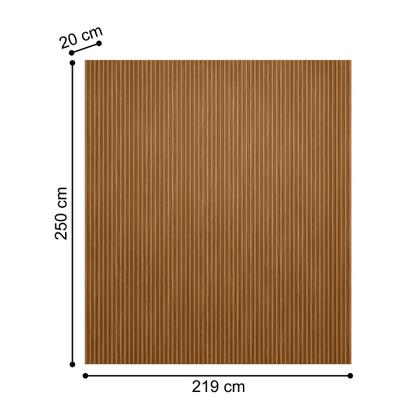 Imagem de Painel Ripado e Prateleira para TV 75' Leôncio Nature Fosco