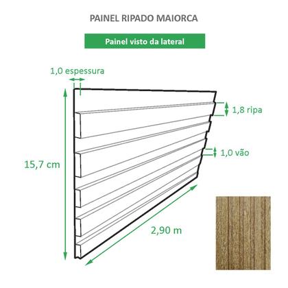 Imagem de Painel Ripado Ecológico RENO Maiorca - Novo Modelo placa com 0,45m²