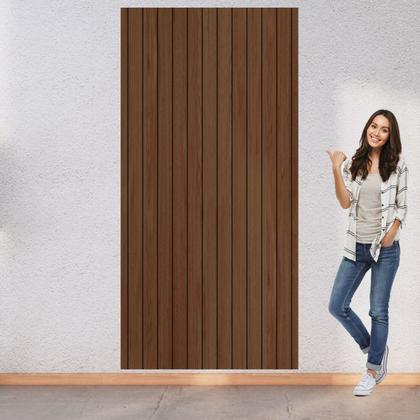 Imagem de Painel Ripado em MDF 183CMX90CMX3CM Marrom/Havana Caemmun
