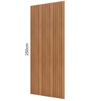 Imagem de Painel Ripado em Placa 100% MDF 134x250cm (3,35m²) Marrom/Freijó/Madeirado Pradel Móveis